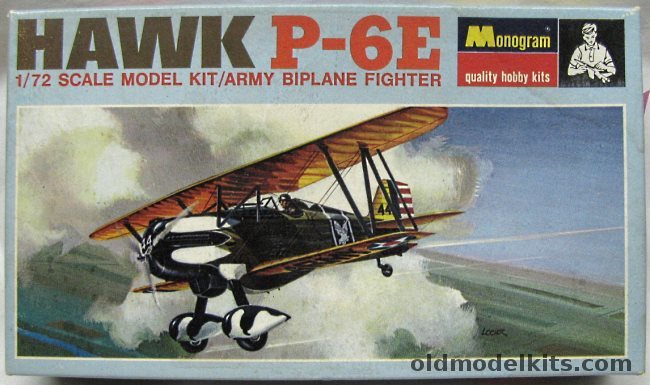 Monogram 1/72 Curtiss Hawk P-6E, PA208-70 plastic model kit